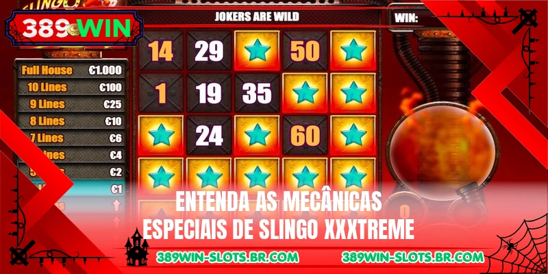 Entenda as mecânicas especiais de Slingo XXXtreme