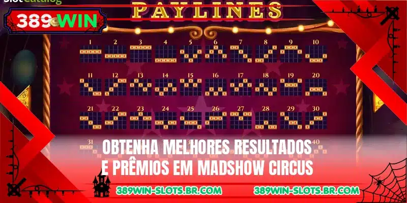 Obtenha melhores resultados e prêmios em Madshow Circus