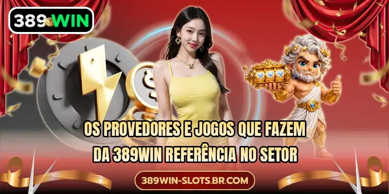 Os provedores e jogos que fazem da 389WIN referência no setor